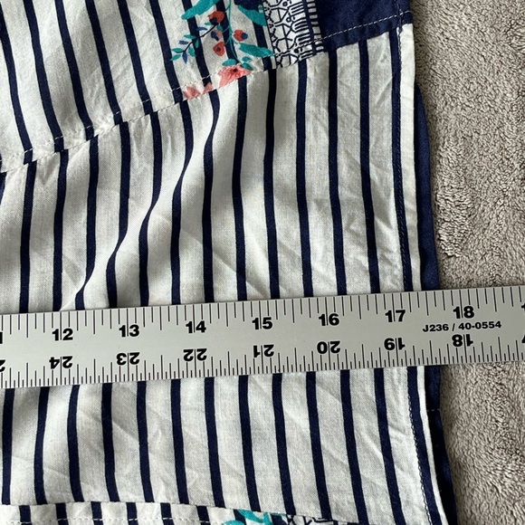 Cabi Harlow Mixed Floral Striped Print Boho Spaghetti Strap Tank Top Womens S - Picture 12 of 12